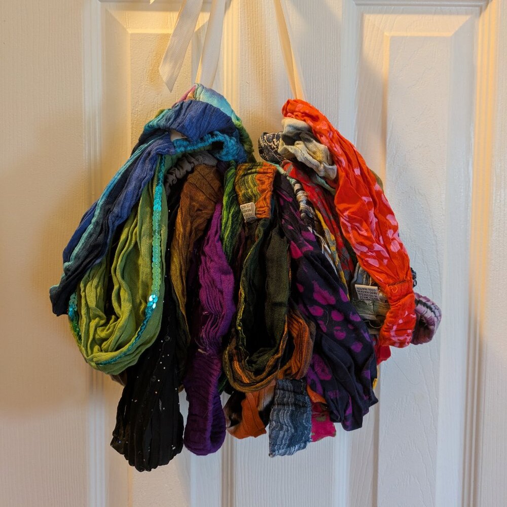Bundle of 4 Mystery Headbands- Cotton, tie dye, misc